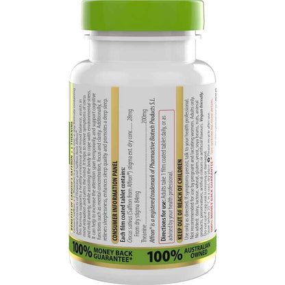 Carusos Saffron + L Theanine 30 Tablets