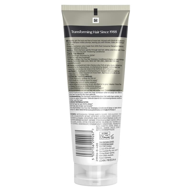John Frieda ProFiller Thickening Shampoo 250ml