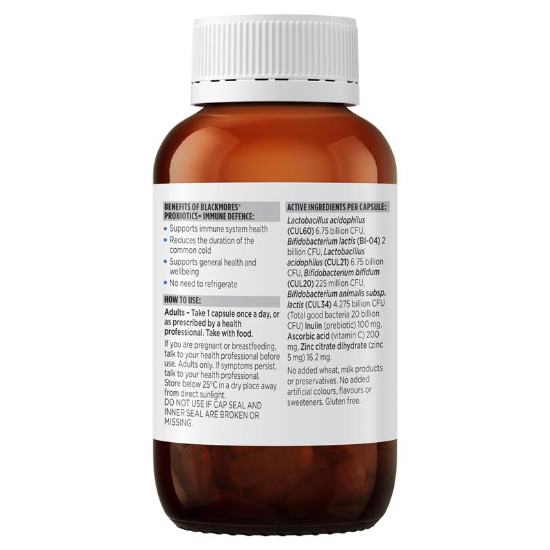 Blackmores Probiotics+ Immune Defence 90 Capsules - GimmeNow