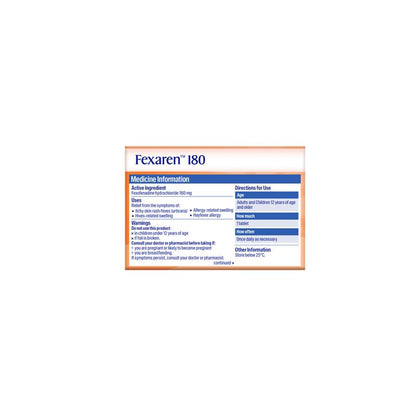 Fexaren 180mg 70 Tablets