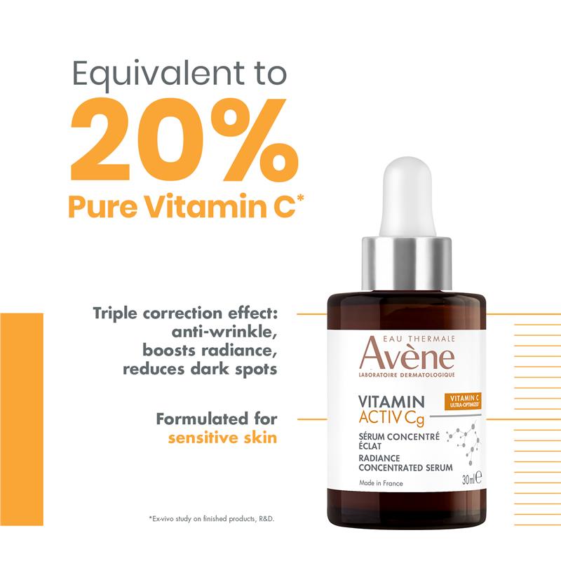 Avene Vitamin Activ Cg Radiance Concentrated Serum 30ml - GimmeNow