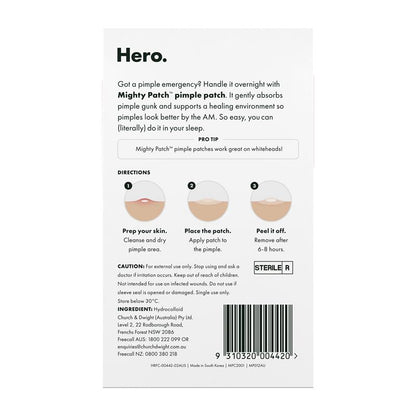 Hero Mighty Patch Original Hydrocolloid Pimple Patches 24 pack