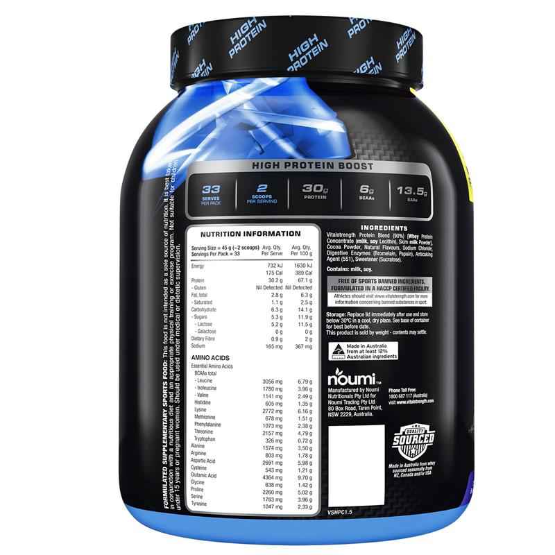 Vital Strength High Protein Chocolate 1.5kg