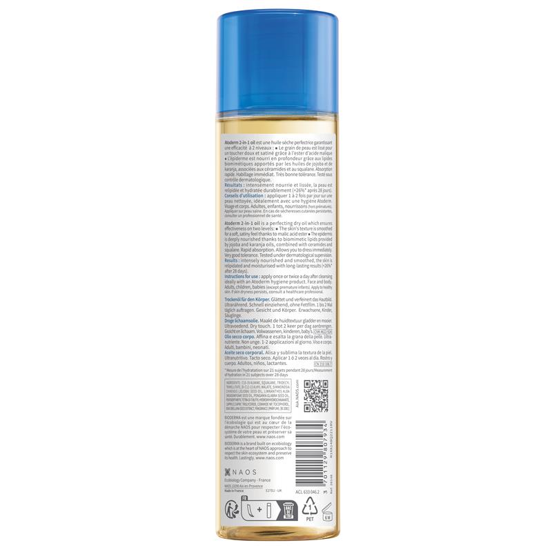 Bioderma Atoderm 2 in 1 Dry Body Oil 150ml