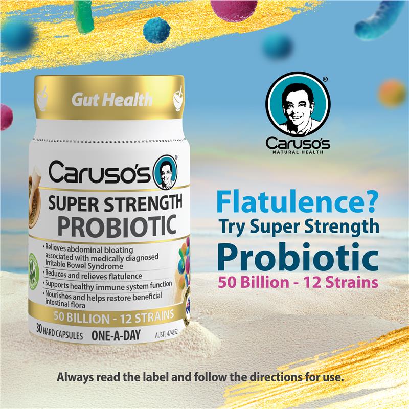 Carusos Super Strength Probiotic 30 Capsules