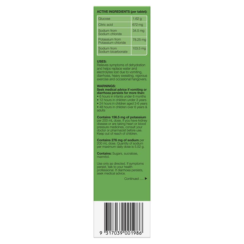 Hydralyte Electrolyte Effervescent Pineapple 20 Tablets