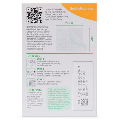 OPSITE FLEXIGRID 6cmX7cm PK5