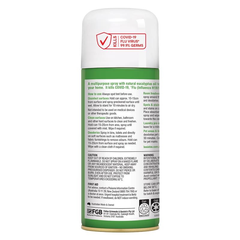 Bosisto's Eucalyptus Spray 200g