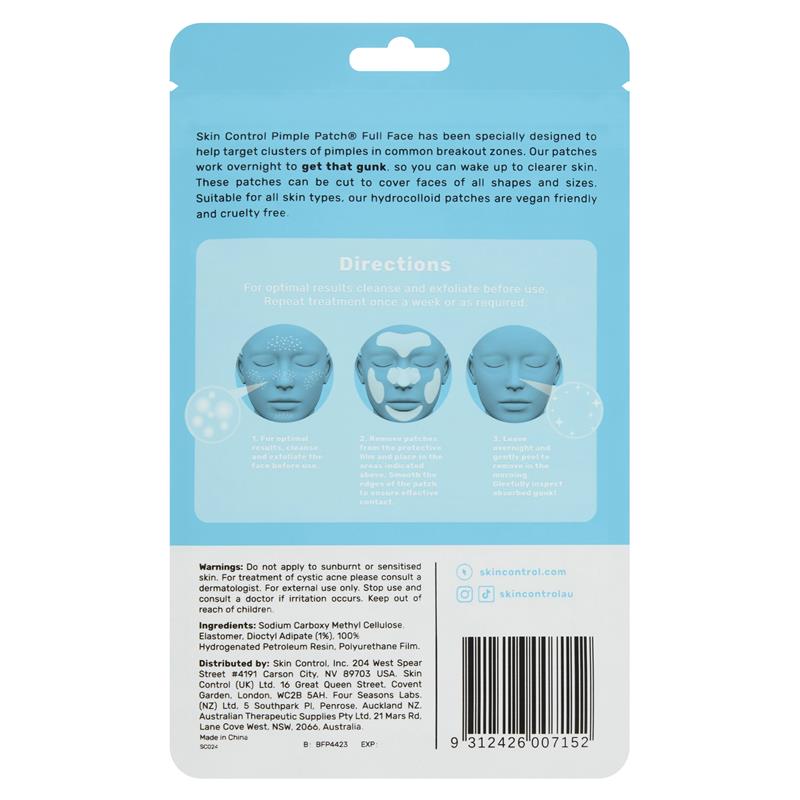 Skin Control Pimple Patch Full Face