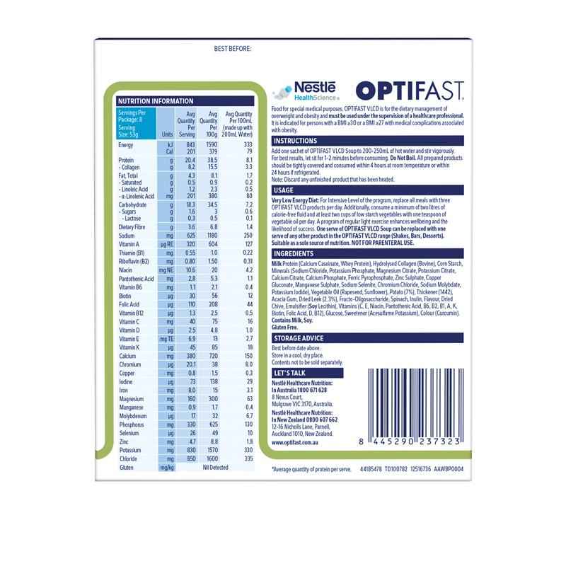 Optifast VLCD Soup Potato Leek 8 x 53g