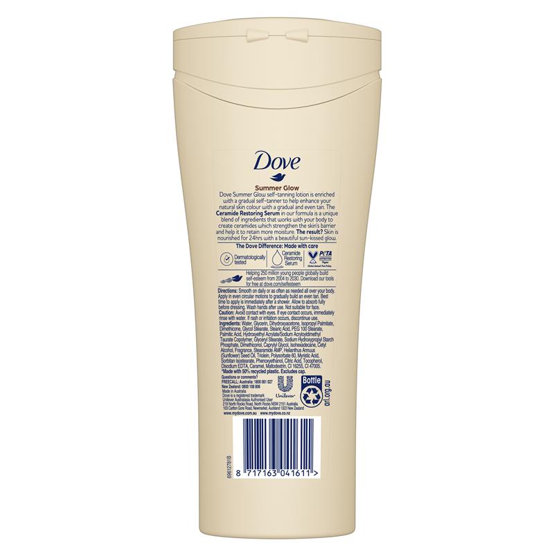 Dove Summerglow Body Lotion Medium To Dark Skin 250ml