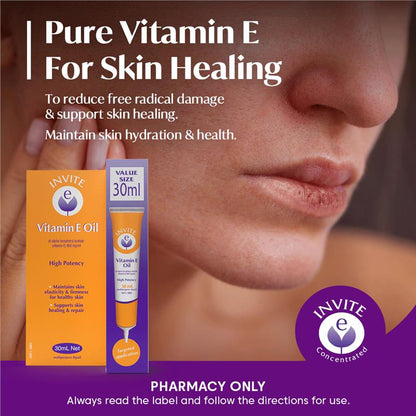 Invite E Vitamin E Pure Oil 30ml