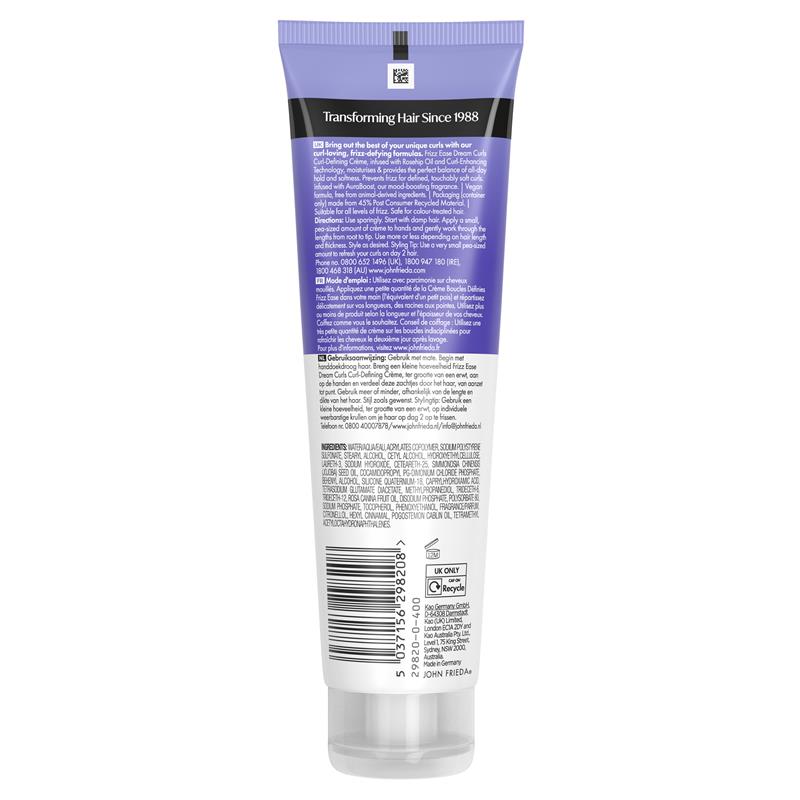 John Frieda Frizz Ease Dream Curls Curl-Defining Crème 150ml