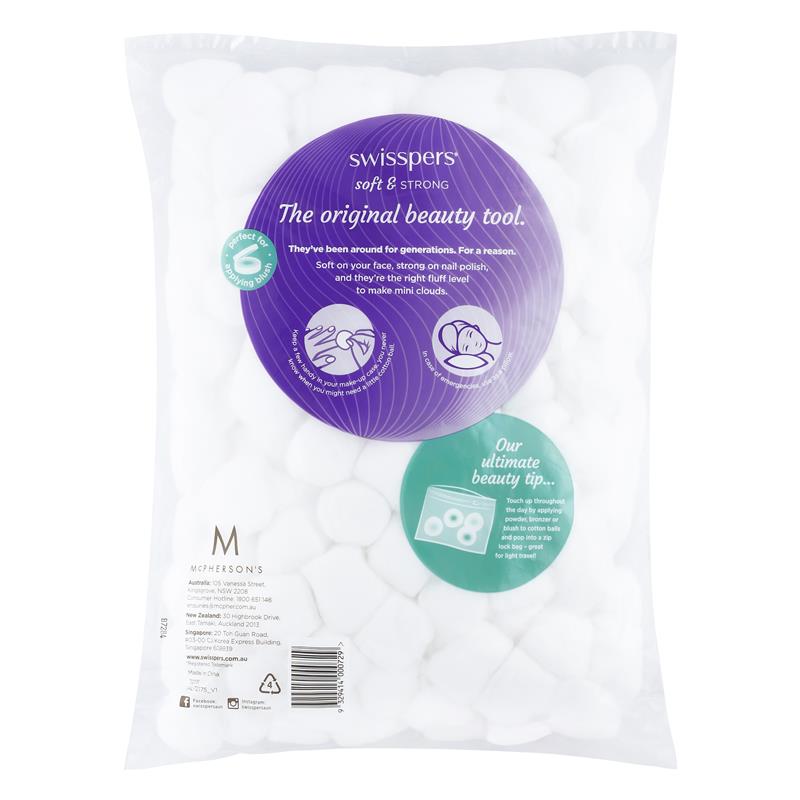 Swisspers Cotton Wool Balls 200 Pack