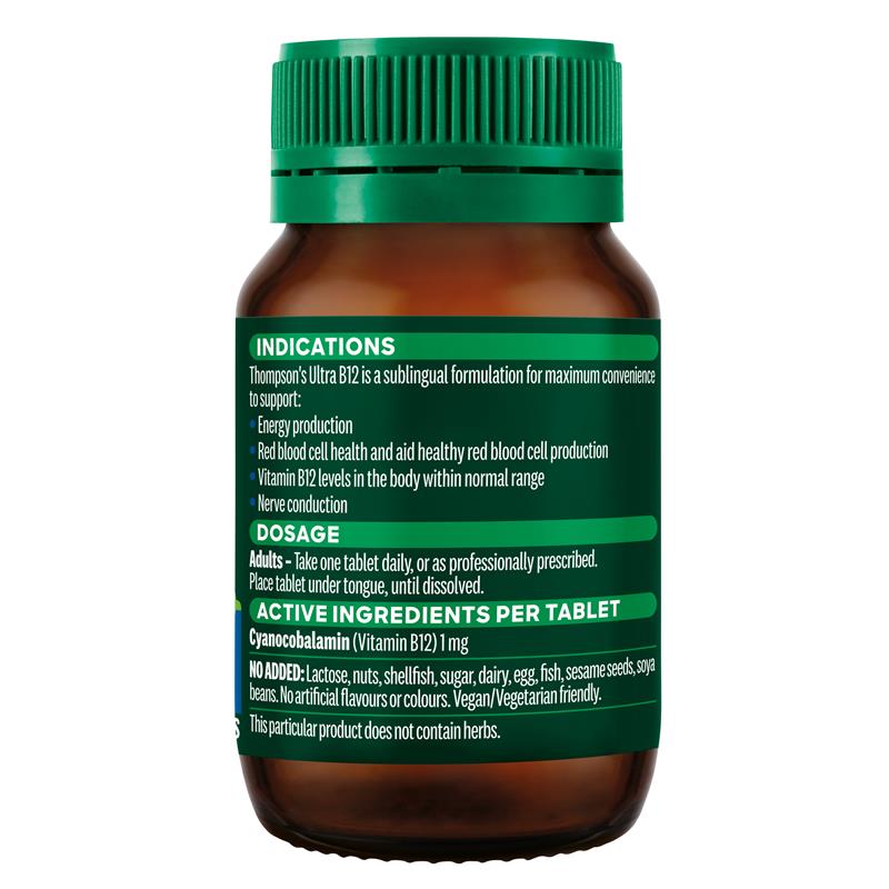 Thompson's Ultra B12 1000mcg 100 Tablets