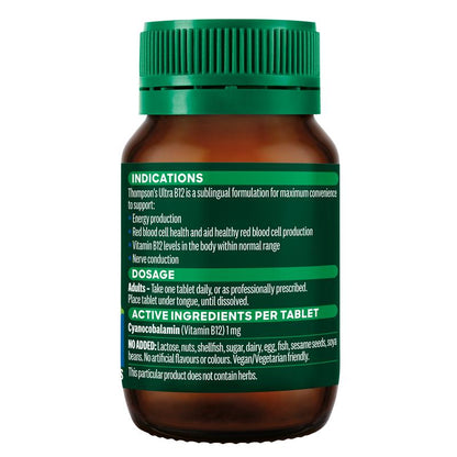 Thompson's Ultra B12 1000mcg 100 Tablets