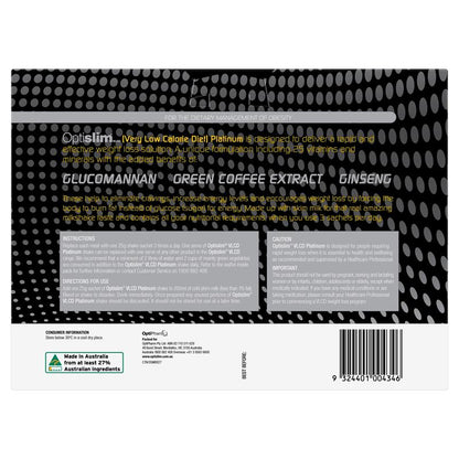 Optislim VLCD Platinum Strawberry Shake 21x25g Sachets
