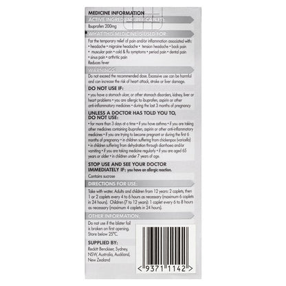 Nurofen Ibuprofen Pain Relief Tablets 200mg 24 Pack