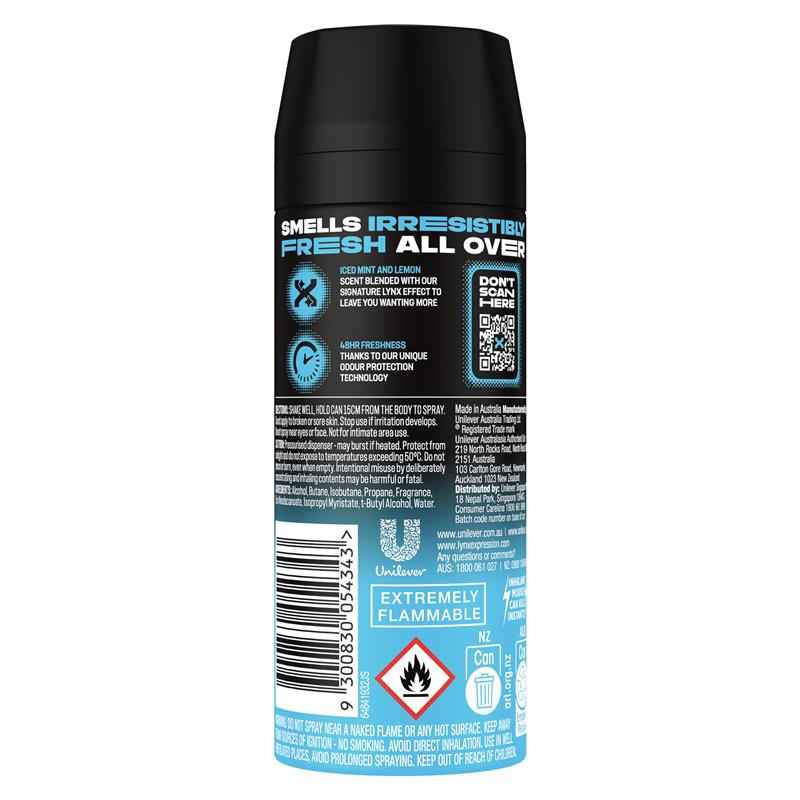 Lynx Deodorant Ice Chill 165ml