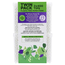 Swisspers Earth Kind Cotton Tips With Paper Stems Twin Pack 2x400 Pack