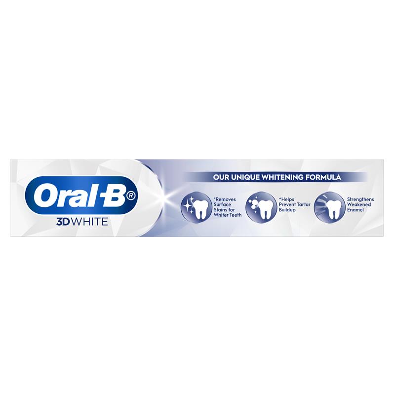Oral B Toothpaste 3D White Long Lasting Freshness 110g