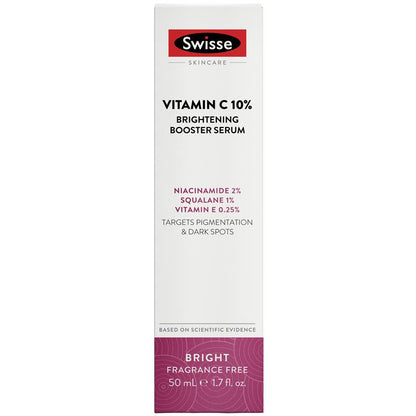 Swisse Skincare Vitamin C 10% Brightening Booster Serum 50ml