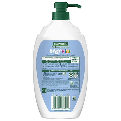 Palmolive Kids Bluey 3 in 1 Body Bath & Hair Berrylicious 1L