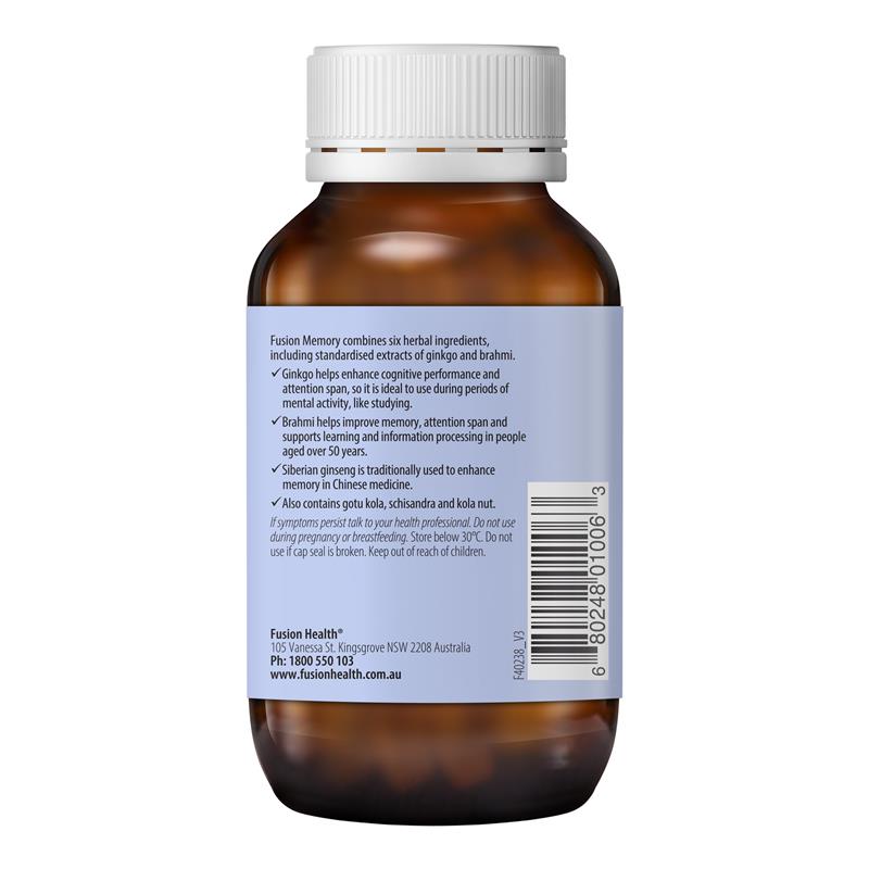Fusion Memory 60 Vegetarian Capsules