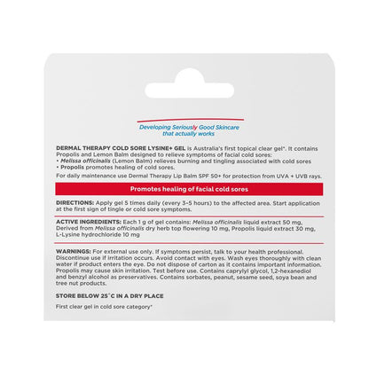 Dermal Therapy Cold Sore Lysine+ Gel 5g