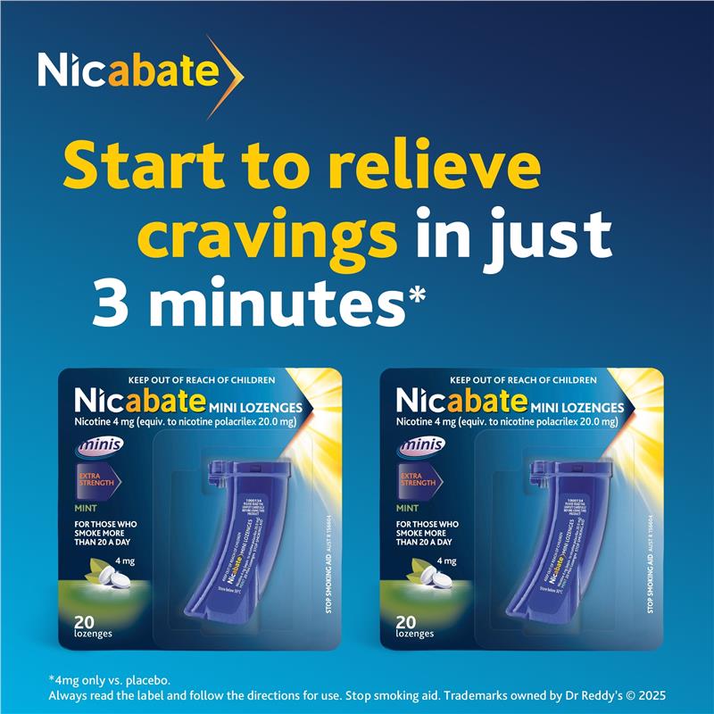 Nicabate Minis 4mg 20 Lozenges