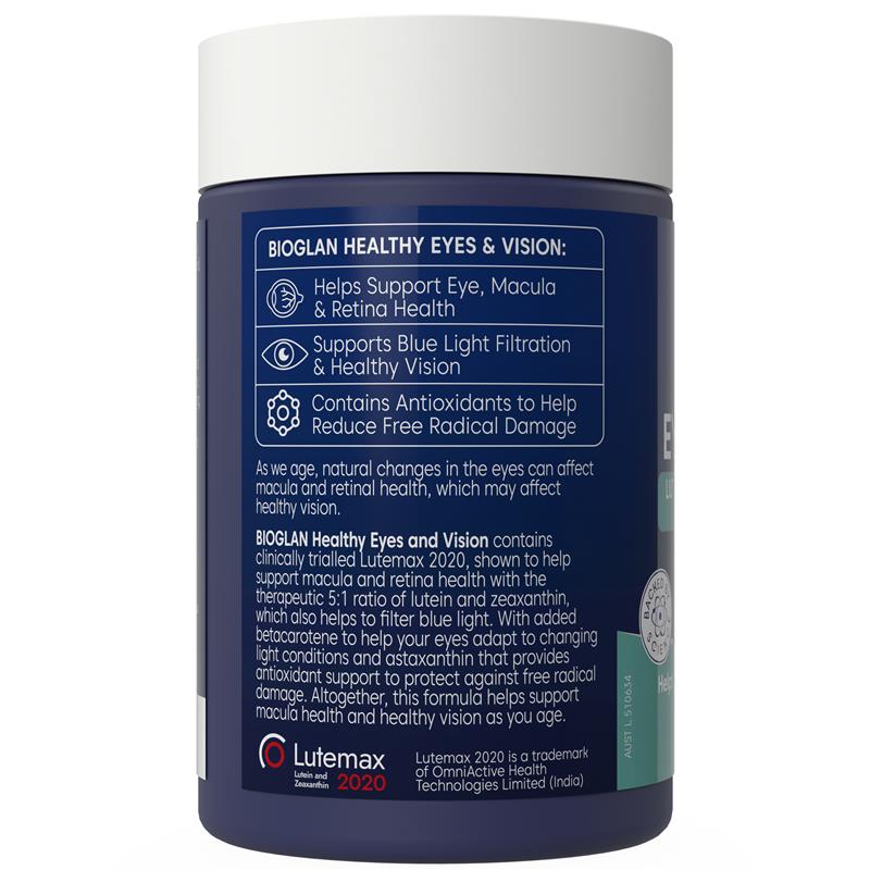 Bioglan Healthy Eyes & Vision 60 Capsules