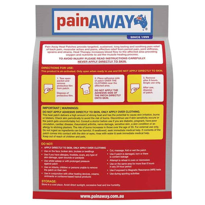 Pain Away Heat Patches Regular 5 Pack
