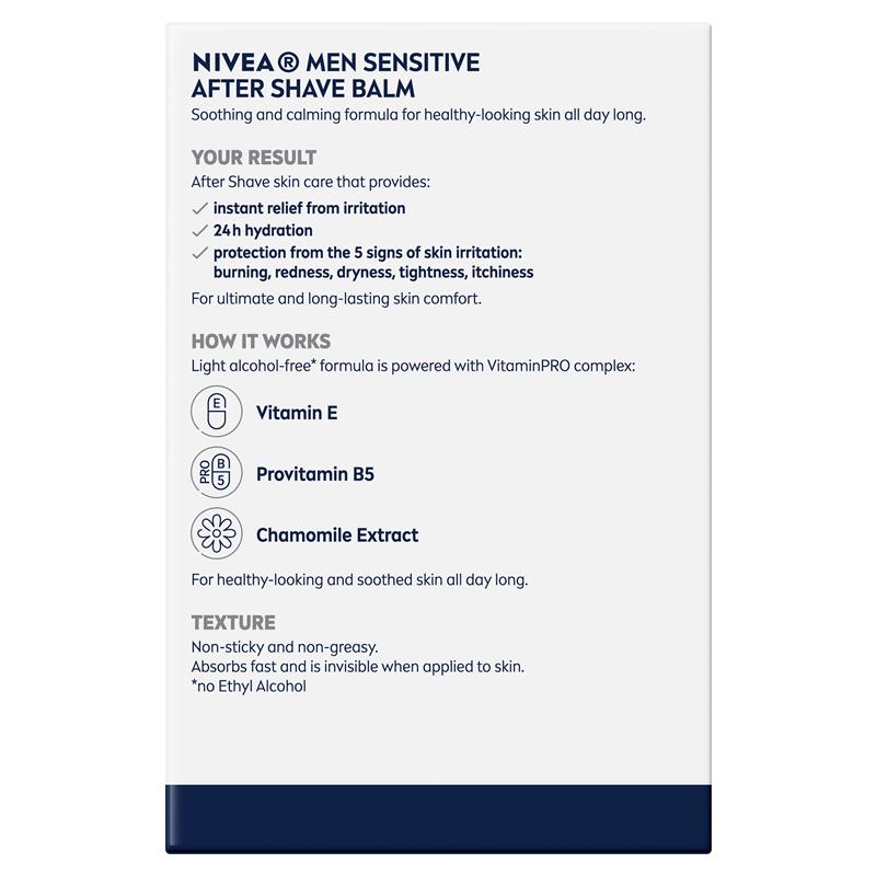 NIVEA MEN Sensitive Post Shave Balm Chamomile + Vit E 100ml