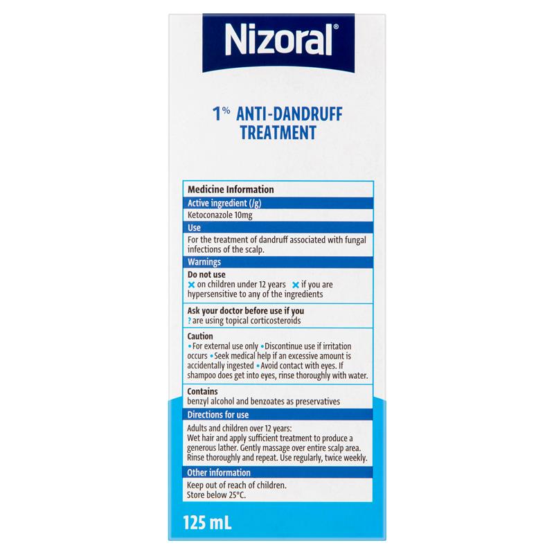 Nizoral 1% Anti-Dandruff Treatment 125ml