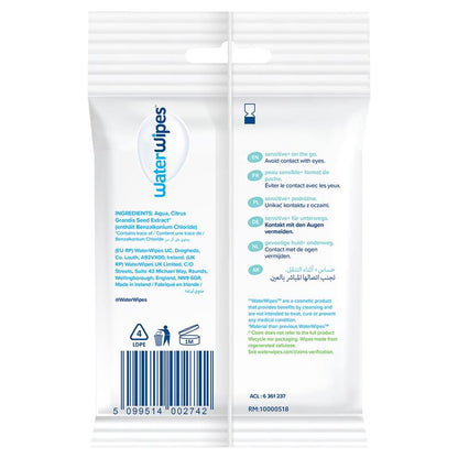 WaterWipes On The Go Sensitive Wipes 10 Pack