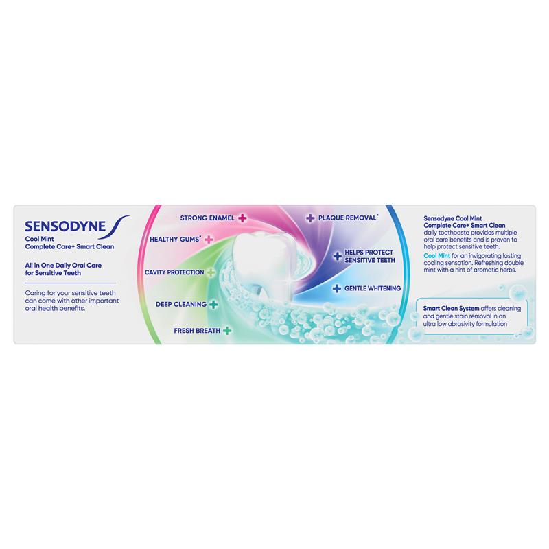 Sensodyne Toothpaste Complete Care + Smart Clean Cool Mint 100g - GimmeNow