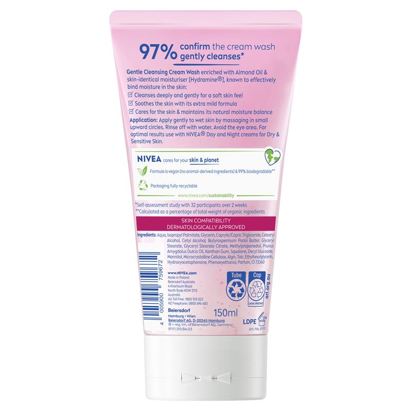 NIVEA Daily Essentials Gentle Face Wash Cleanser 150ml - GimmeNow