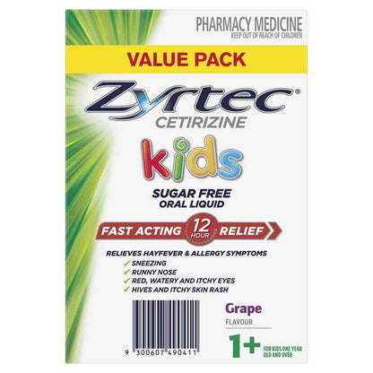 Zyrtec Kids Liquid Grape 240ml