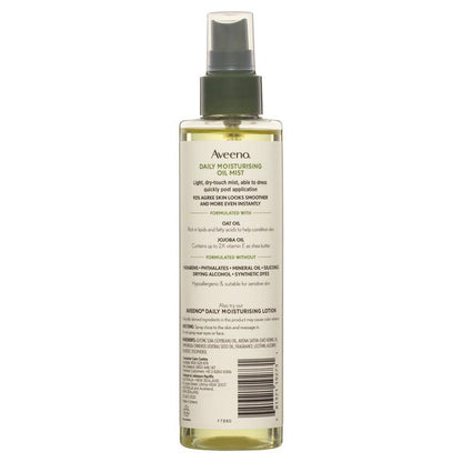 Aveeno Daily Moisturising Vitamin E Body Oil Mist Spray 200ml