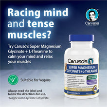 Carusos Super Magnesium Glycinate + L-Theanine 60 Capsules