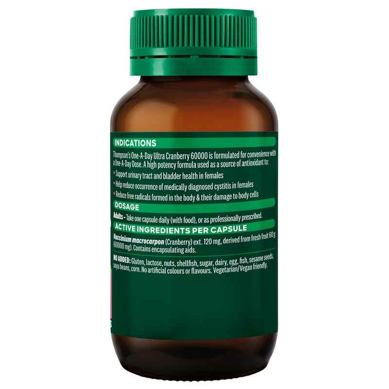 Thompson's One-A-Day Ultra Cranberry 60000 60 Capsules