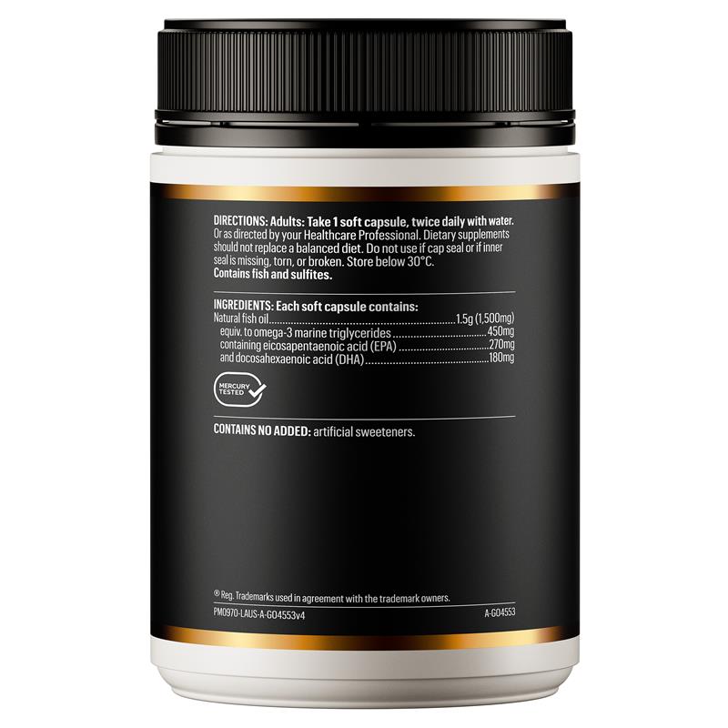 GO Healthy Fish Oil 1500mg Odourless 210 Capsules