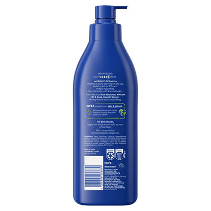 NIVEA Rich Nourishing Body Lotion Moisturiser 72H Hydration 400ml - GimmeNow