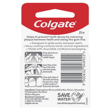 Colgate Total Tartar Control Durable Oral Care Dental Floss 25m