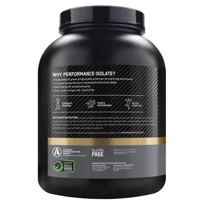 Optimum Nutrition Isolate Chocolate Milkshake 2.28kg