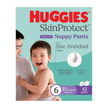 Huggies Skin Protect Nappies Size 6 (15 & over Kg) 42 Pack