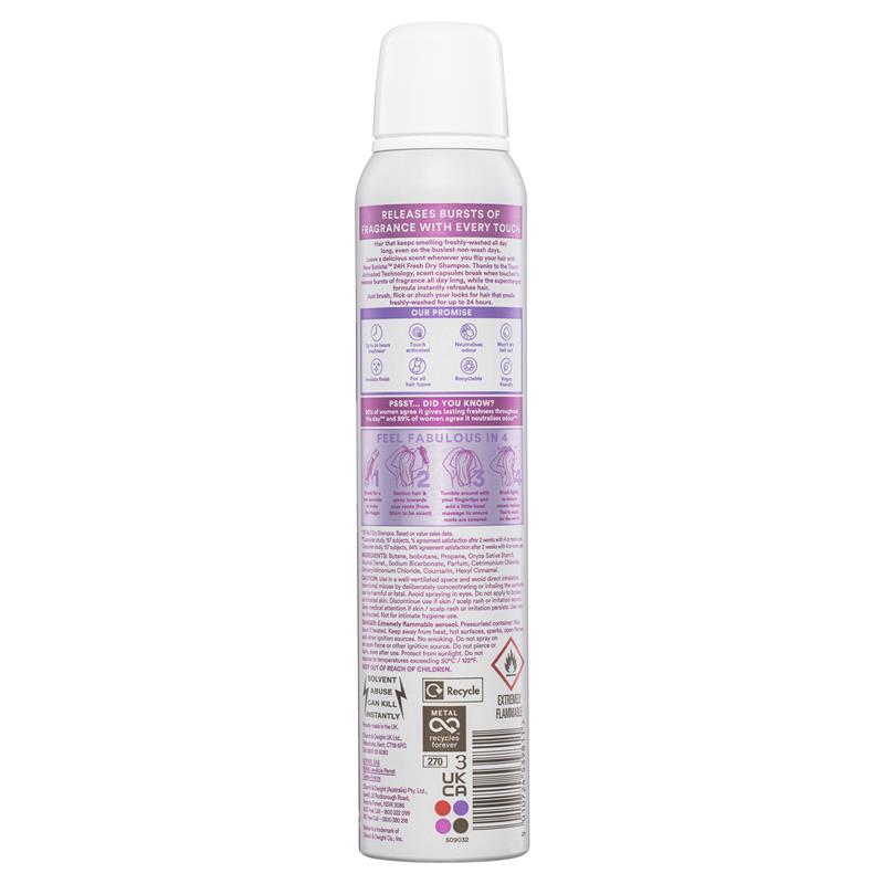 Batiste 24H Fresh Dry Shampoo 200ml
