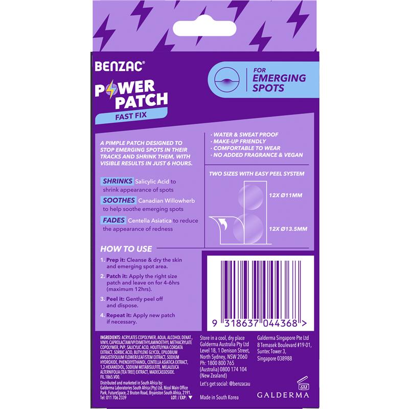 Benzac Power Patch 24 Pack