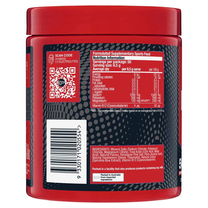 BSc Hydrate Salty Blue Raspberry 325g