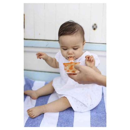 Cherub Baby Universal Food Pouch Spoons Orange & Pink 2 Pack